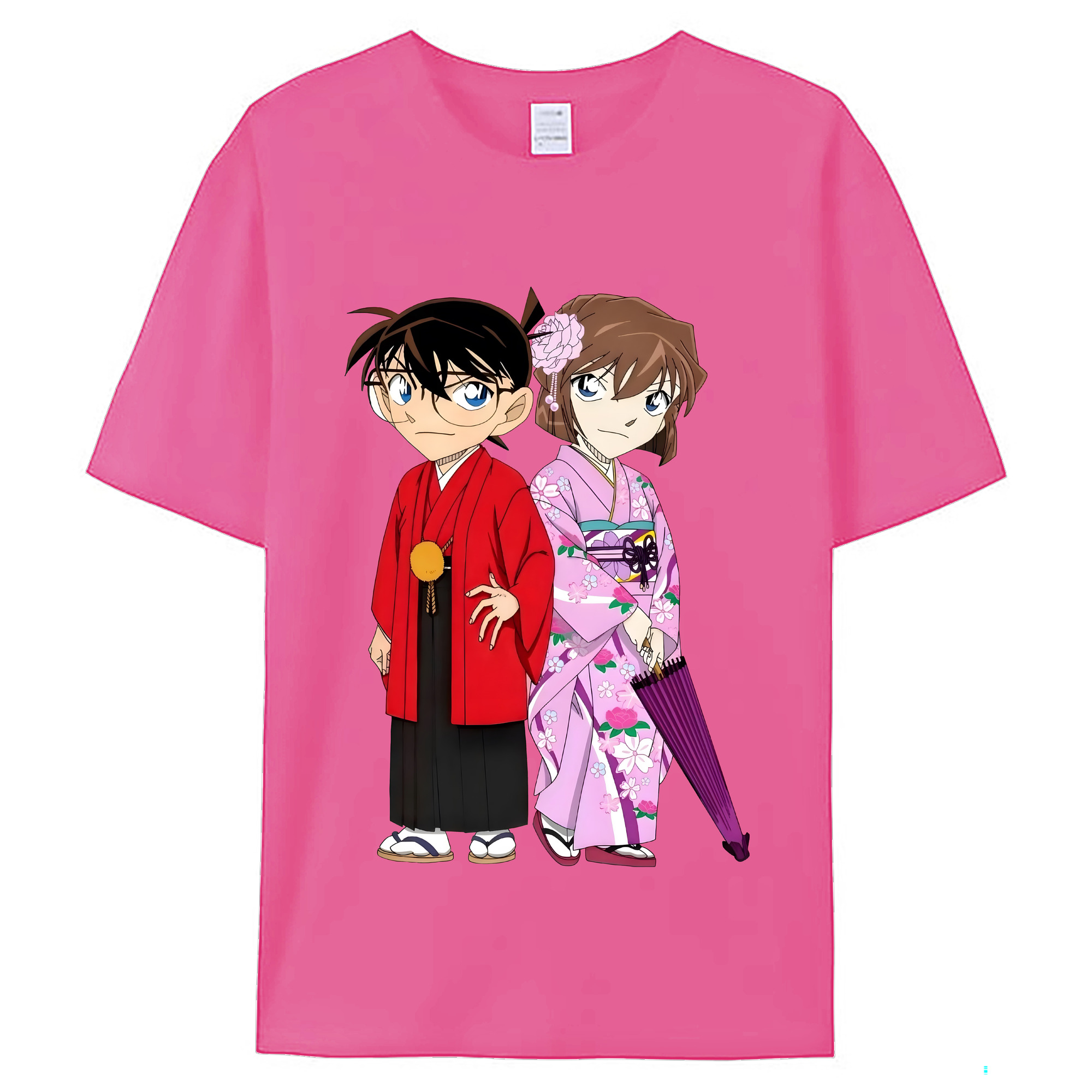 （画像用） 名探偵コナン 江戸川 コナン Detective Conan Conan Edogawa レディースカジュアルプリントTシャツ（綿100％）